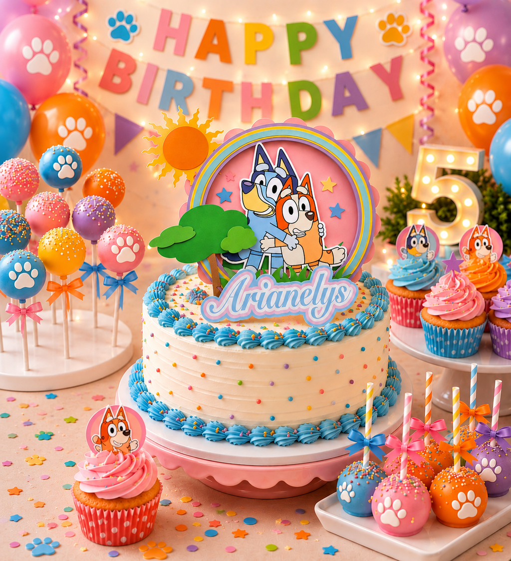 Bluey Cake Topper