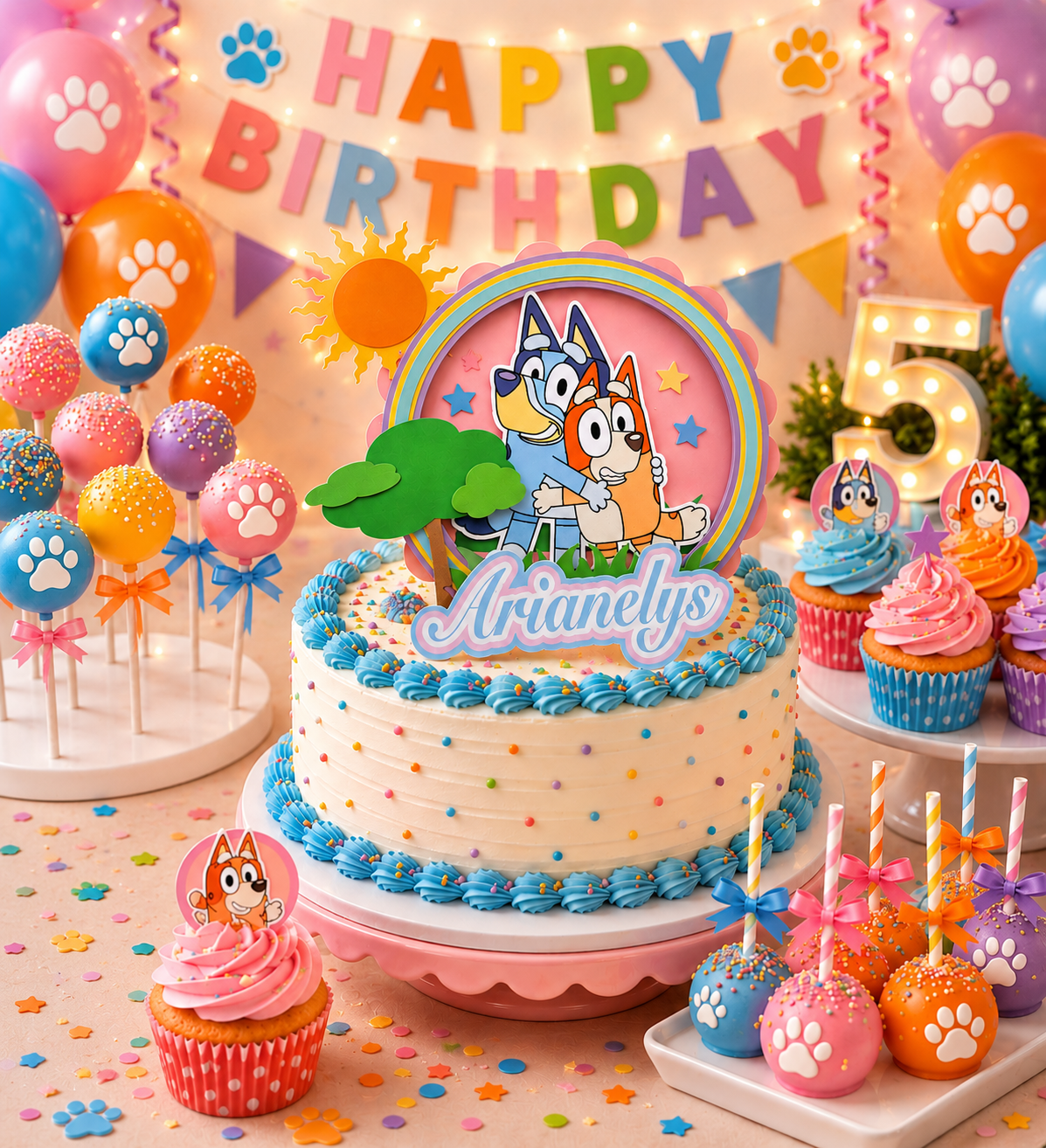 Bluey Cake Topper