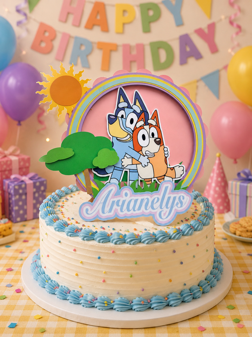 Bluey Cake Topper