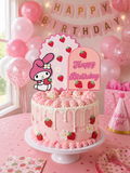 Strawberry My Melody Cake Topper
